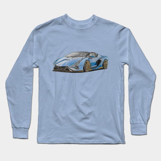 Car Long Sleeve T-Shirt by An.D.L.